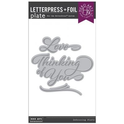 Hero Arts BetterPress & Foil Plates - Love & Thinking Of You